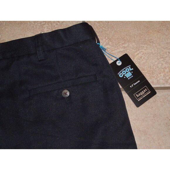 NEW Mens Sz 40 Blue Flex Waist Moisture Wicking No Iron Shorts HAGGAR COOL 18 - Picture 4 of 5
